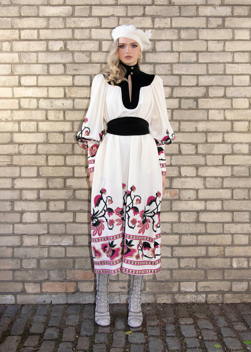 Sasha long-sleeve Midi Dress