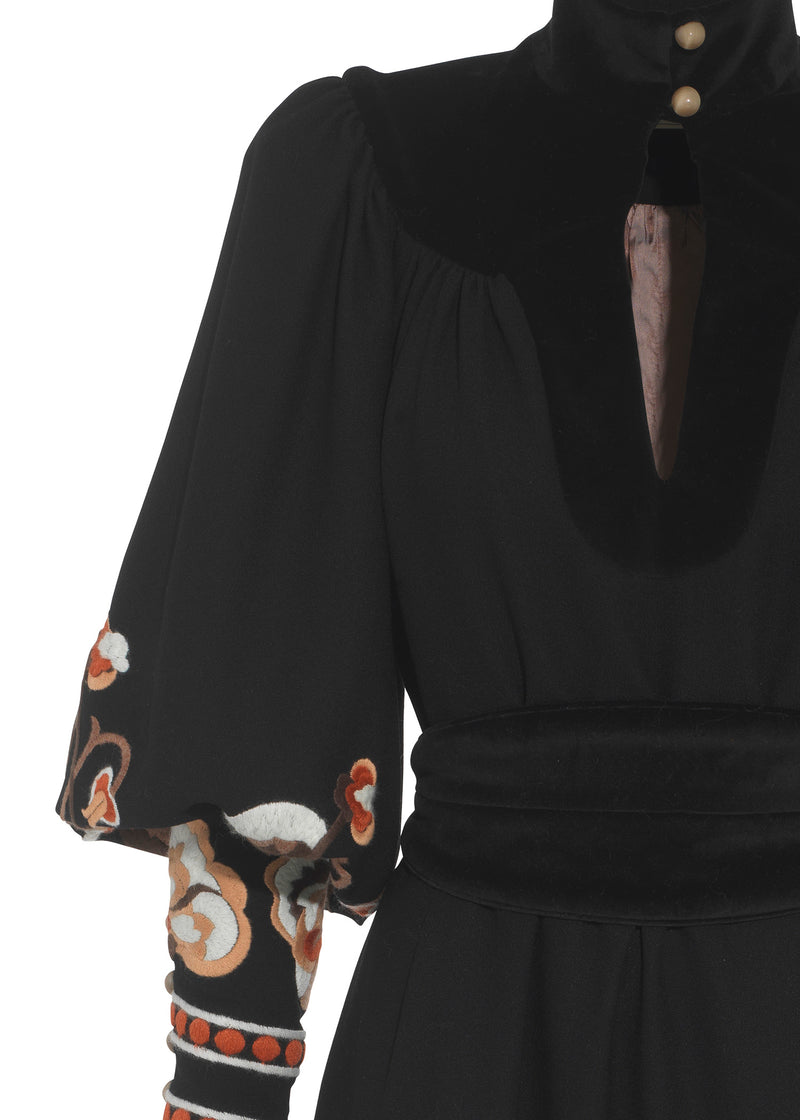 Sasha long-sleeve Midi Dress