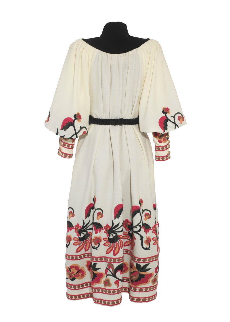 Sasha long-sleeve Midi Dress