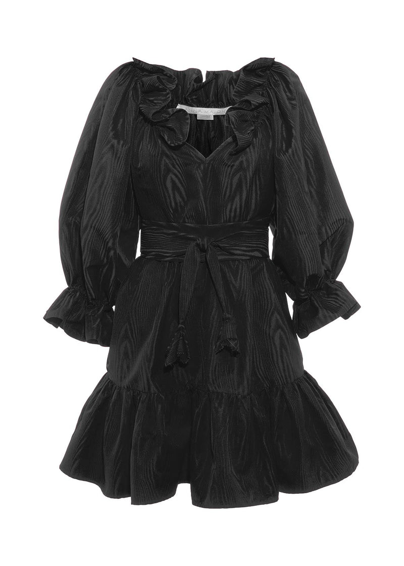 Classic Bardot Mini Ruffle Dress